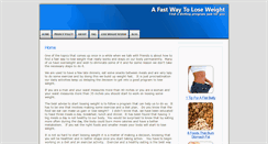 Desktop Screenshot of afastwaytoloseweight.com