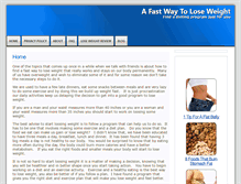 Tablet Screenshot of afastwaytoloseweight.com